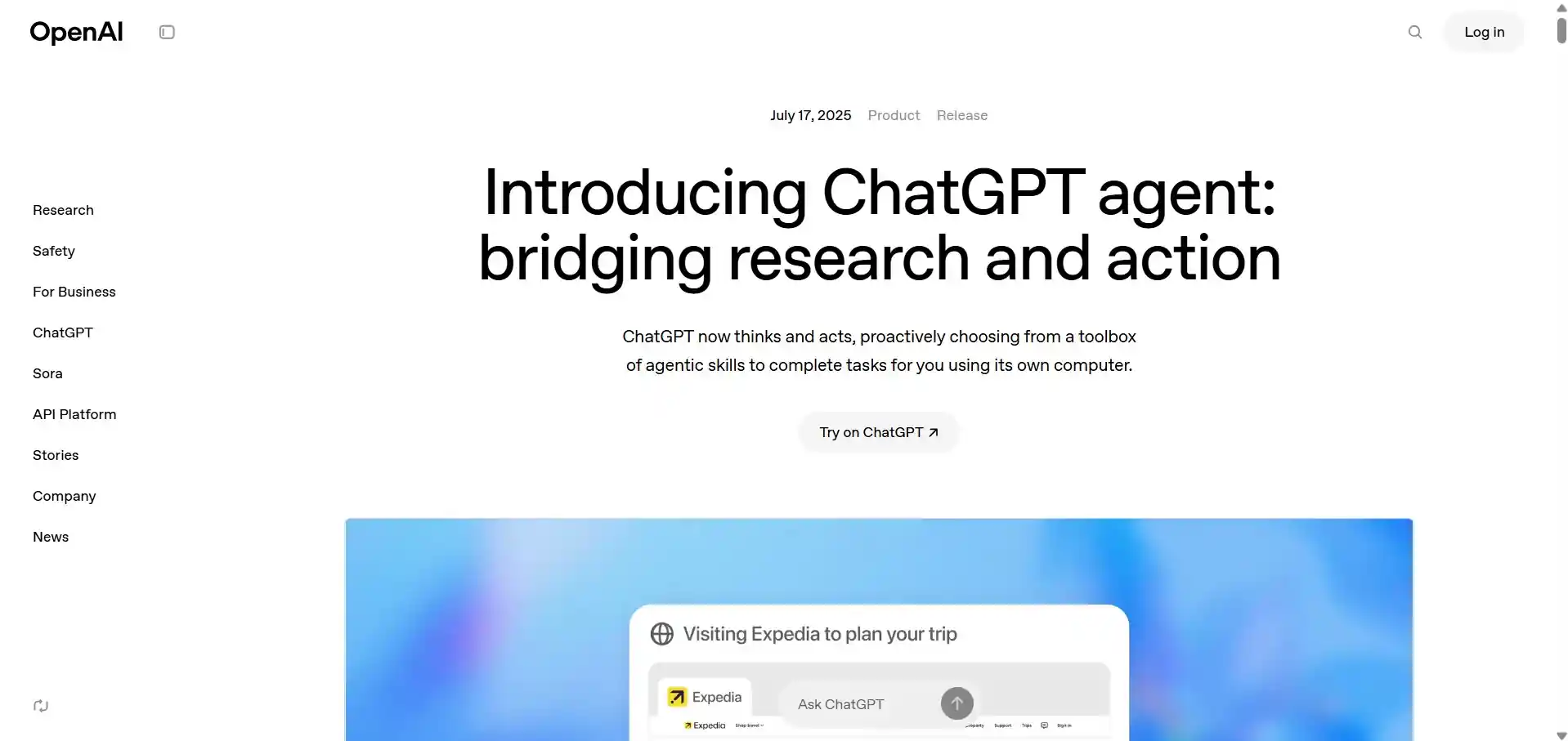 ChatGPT Agent in Research and Action