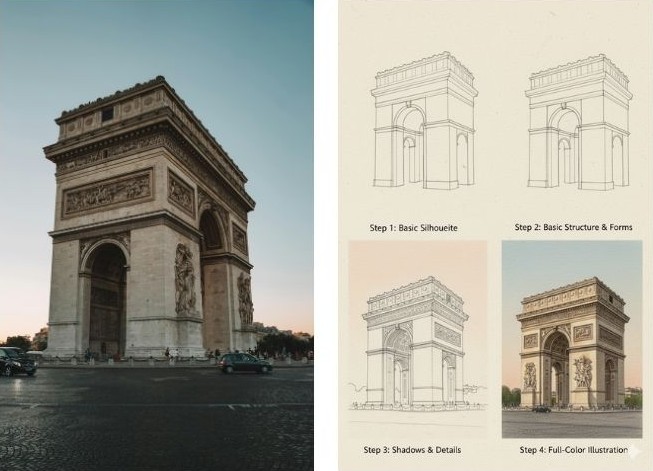 Hand-Drawn Process.