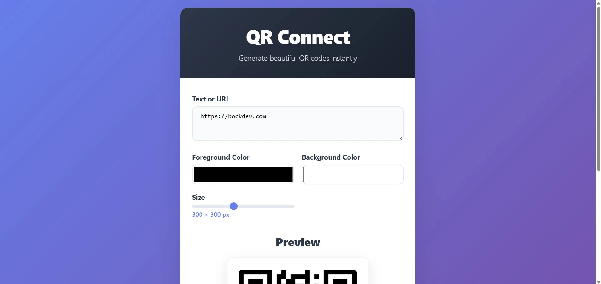 QR Connect.
