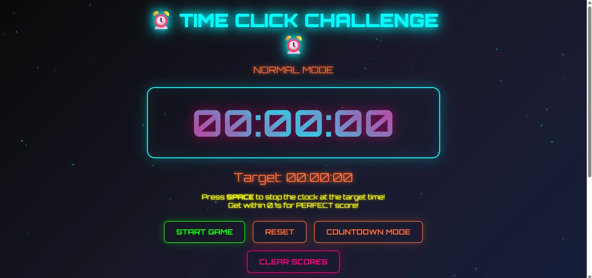 Time Click Challenge.